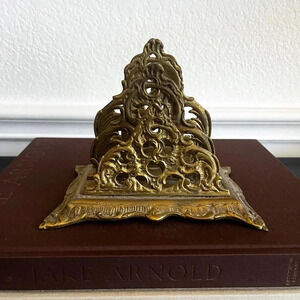 Antique Brass Letter Holder